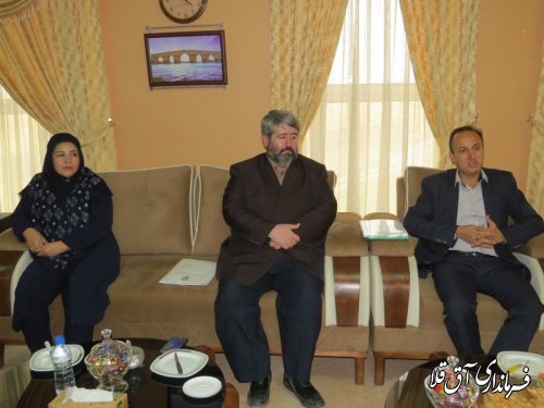جلسه هماهنگی تخصیص زمین جهت احداث ساختمان ثبت اسناد و املاک شهرستان آق قلا