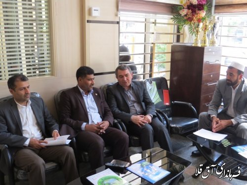 فرماندار شهرستان آق قلا از بانکهای عامل شهرستان بازدید کرد