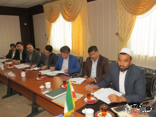 جلسه کمیته فنی ستاد اشتغال شهرستان آق قلا برگزار شد