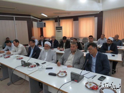تشکیل هیات اندیشه ورز کاهش آسیب های اجتماعی شهرستان آق قلا