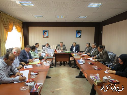 هفتمین جلسه کارگروه تنظیم بازار شهرستان آق قلا برگزار شد