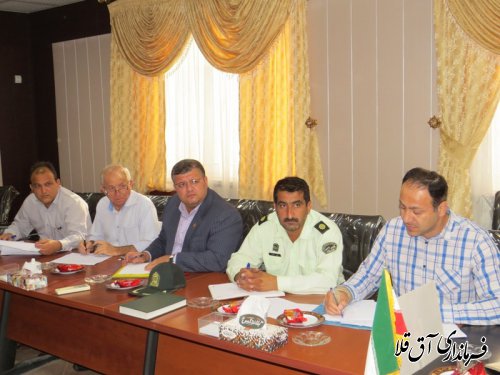هفتمین جلسه کارگروه تنظیم بازار شهرستان آق قلا برگزار شد