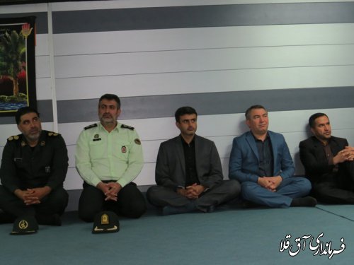 مراسم عزاداری سید الشهداء در فرمانداری شهرستان آق قلا برگزار شد
