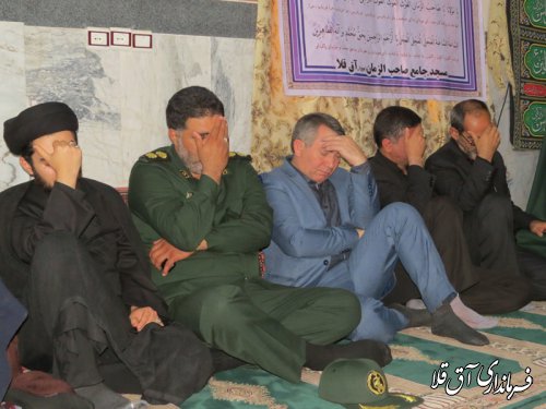 مراسم دسته روی و عزاداری دهه محرم در شهر آق قلا برگزار شد