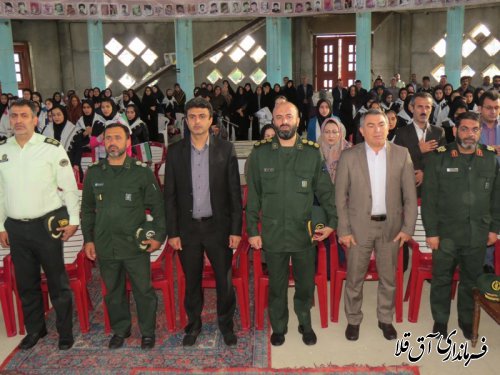مراسم افتتاحیه استانی و بدرقه کاروان راهیان نور دانش آموزی در شهرستان آق قلا برگزار شد