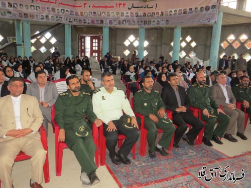 مراسم افتتاحیه استانی و بدرقه کاروان راهیان نور دانش آموزی در شهرستان آق قلا برگزار شد