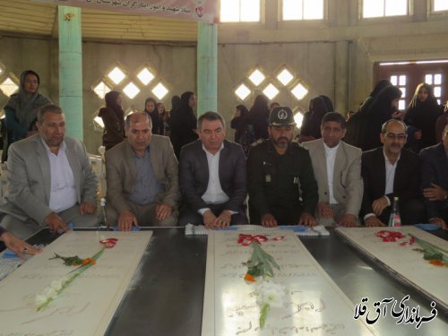 مراسم بدرقه دومین مرحله از اعزام کاروان راهیان نور دانش آموزی شهرستان آق قلا برگزار شد