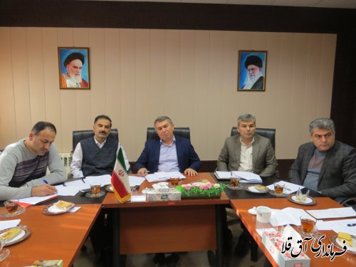 هفدهمین جلسه کارگروه تنظیم بازار شهرستان آق قلا برگزار شد