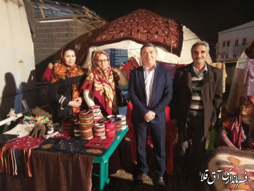 بازدید فرماندار شهرستان آق قلا از دوازدهمین جشنواره بین الملی فرهنگ اقوام