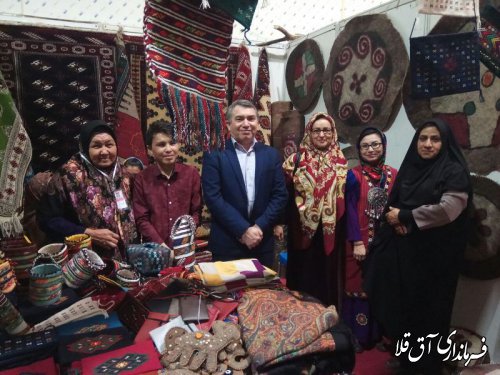 بازدید فرماندار شهرستان آق قلا از دوازدهمین جشنواره بین الملی فرهنگ اقوام