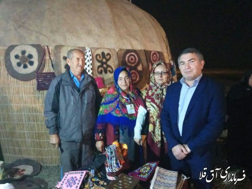 بازدید فرماندار شهرستان آق قلا از دوازدهمین جشنواره بین الملی فرهنگ اقوام
