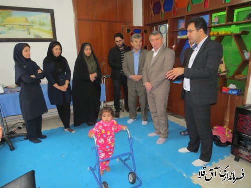 بازدید نماینده عالی دولت از مراکز آموزشی و توانبخشی"هدایت"و"دایان"شهرستان آق قلا