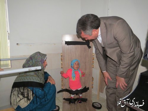 بازدید نماینده عالی دولت از مراکز آموزشی و توانبخشی"هدایت"و"دایان"شهرستان آق قلا