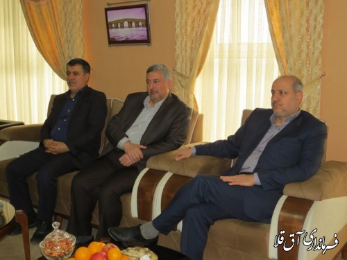 نماینده عالی دولت در استان به همراه هیات همراه در شهرستان آق قلا حضور یافتند