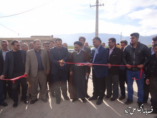 افتتاح متمرکز پروژه عمرانی روستای قوشکرپی بخشداری مرکزی 