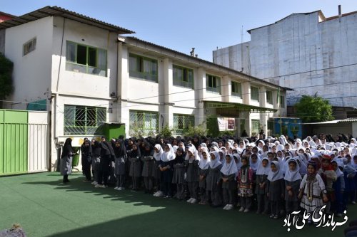 نواخته شدن زنگ سپاس معلم در مدارس شهرستان علی آباد کتول