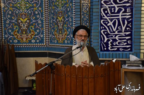 میزخدمت در مسجد جامع علی آبادکتول برگزارشد