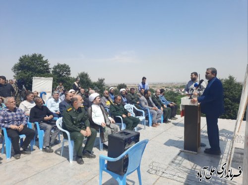 ۲۱۰۰ نفر از مخزن ذخیره آب شرب روستای کرد آباد بهره مند شدند