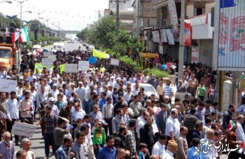 راهپیمایی روز جهانی قدس در فاضل آباد