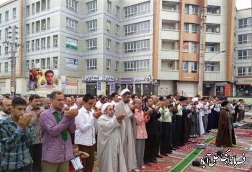 شکوه بندگی خالصانه در نماز عید فطرشهرستان علی آبادکتول