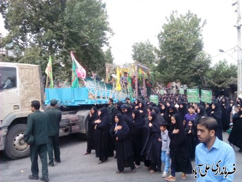  مردم شهرستان علی آباد کتول به استقبال شهدای غواص آمدند 