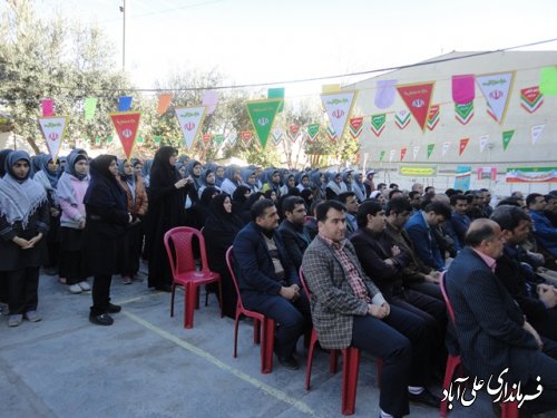 زنگ انقلاب در مدارس علی آباد کتول طنین‌انداز شد