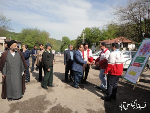 بازدید فرمانداراز کمپهای نوروزی شهرستان علی آباد کتول