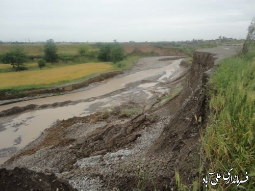 بازدید فرماندارعلی آباد کتول از روستای مهدی آباد