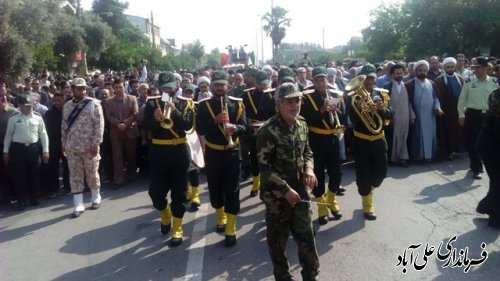 شهید مدافع حرم در شهرستان علی آباد کتول تشییع شد 