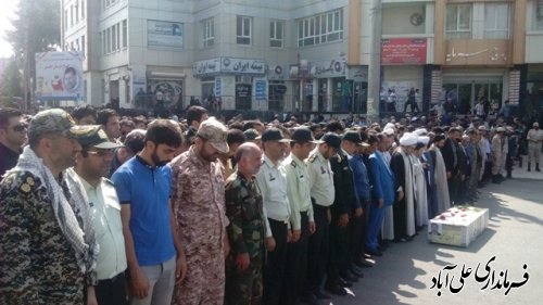 شهید مدافع حرم در شهرستان علی آباد کتول تشییع شد 