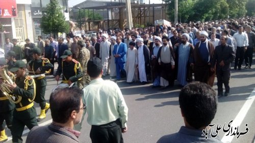 شهید مدافع حرم در شهرستان علی آباد کتول تشییع شد 