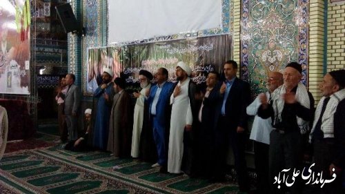 آیین سومین روز شهادت فرهنگی مدافع حرم گلستان در علی آبادکتول 