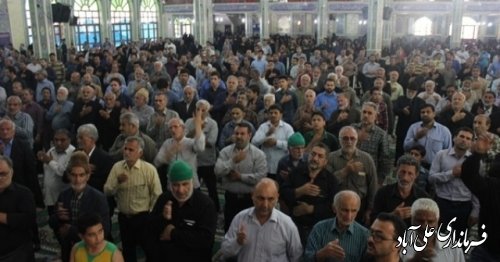 آیین سومین روز شهادت فرهنگی مدافع حرم گلستان در علی آبادکتول 