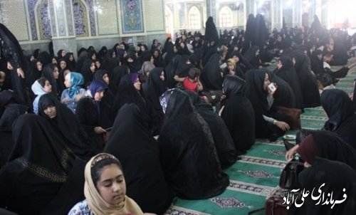 آیین سومین روز شهادت فرهنگی مدافع حرم گلستان در علی آبادکتول 