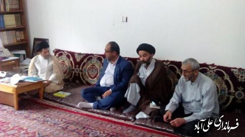 دیدارفرمانداربا امام جمعه علی آباد کتول به مناسبت هفته دفاع مقدس