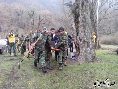 برگزاری مانور اطفاء حریق باحضور فرماندارعلی آباد کتول