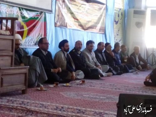 مراسم با شکوه حماسه 9 دی در مسجد جامع شهرعلی آباد کتول برگزارشد