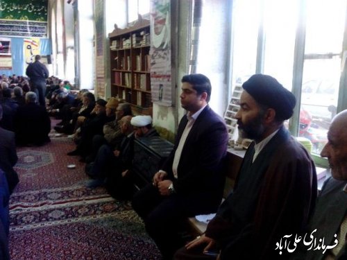 مراسم با شکوه حماسه 9 دی در مسجد جامع شهرعلی آباد کتول برگزارشد