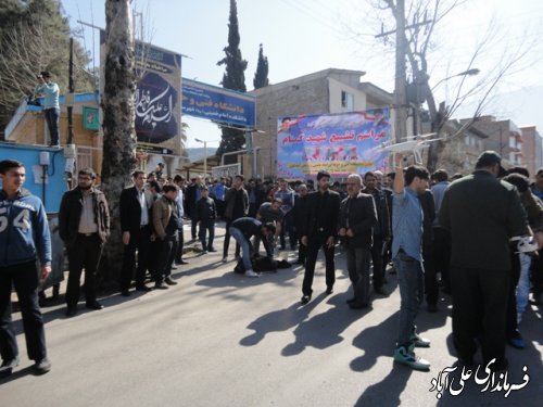 مراسم تشییع ۳ شهید گمنام دوران دفاع مقدس در علی آباد کتول برگزار شد