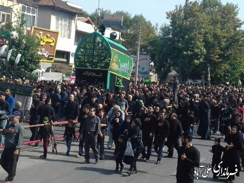 مراسم سوگواری عاشورای حسینی در شهرستان علی آباد کتول برگزار شد 