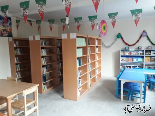 افتتاح کتابخانه  در روستای کردآباد علی آباد کتول به مناسبت هفته دولت 