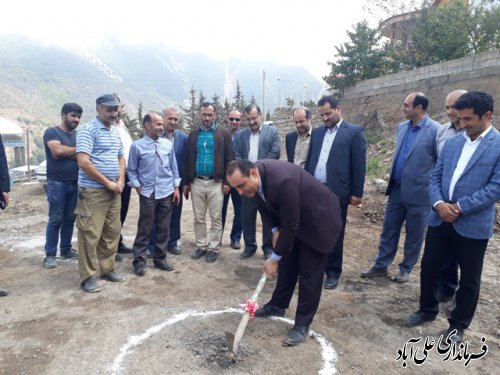  با حضور فرماندار علی آباد کتول پارک کودک روستای الستان کلنگزنی شد