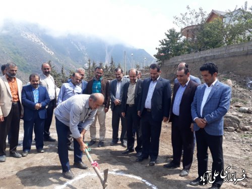  با حضور فرماندار علی آباد کتول پارک کودک روستای الستان کلنگزنی شد