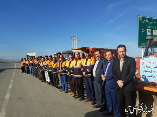 مانور راهداری زمستانی شهرستان علی آباد کتول برگزارشد