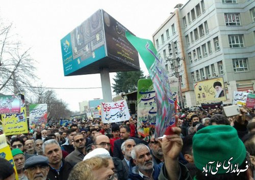 حماسه باشکوه چهلمین سالگرد پیروزی انقلاب اسلامی در شهرستان علی آبادکتول