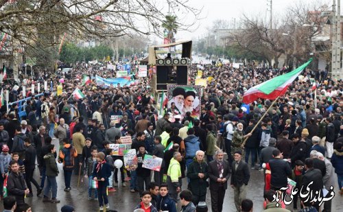 حماسه باشکوه چهلمین سالگرد پیروزی انقلاب اسلامی در شهرستان علی آبادکتول