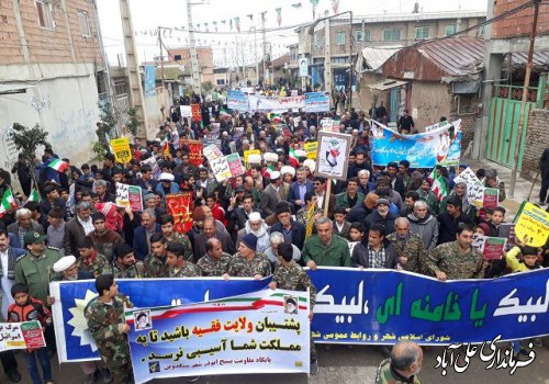 حماسه  باشکوه چهلمین سالگرد پیروزی انقلاب اسلامی ایران در شهر سنگدوین 