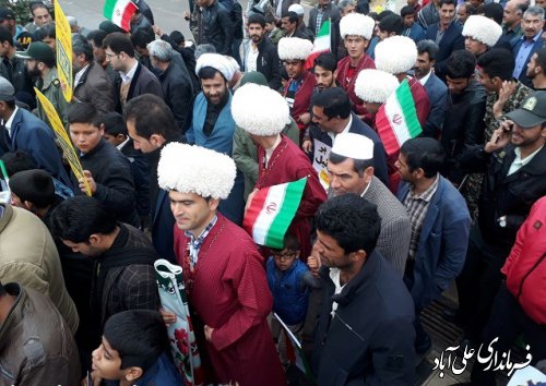 حماسه  باشکوه چهلمین سالگرد پیروزی انقلاب اسلامی ایران در شهر سنگدوین 