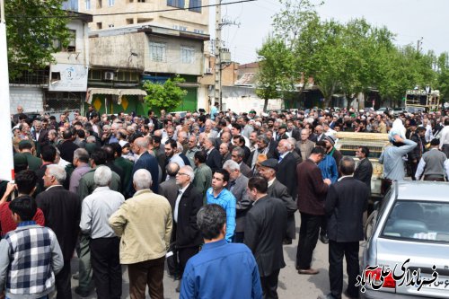 حضور دشمن شکن مردم متدین و شریف شهرستان علی آبادکتول در تظاهرات حمایت از سپاه پاسداران انقلاب اسلامی