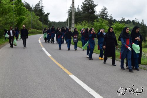 برگزاری مراسم روز هوای پاک در شهرستان علی آبادکتول